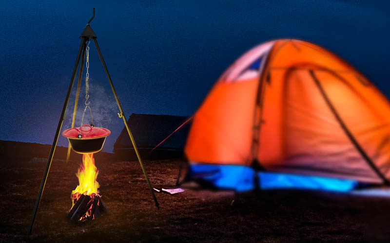 Reasons for choosing a campfire tripod for cooking on fire